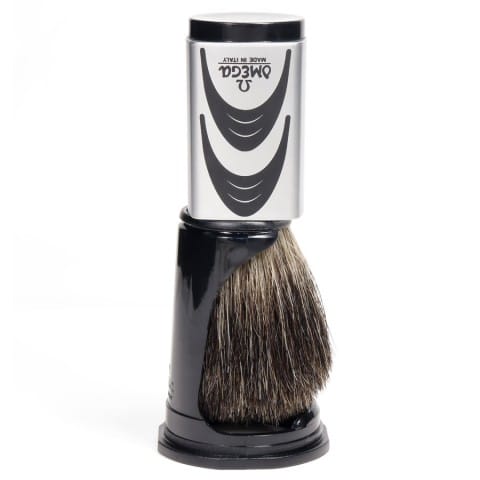 Scheerkwast das buik/zijdas chroom 66232 Omega