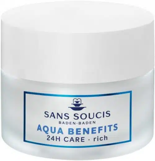 Moisture aqua benefits 24-h rich droge huid Sans Soucis