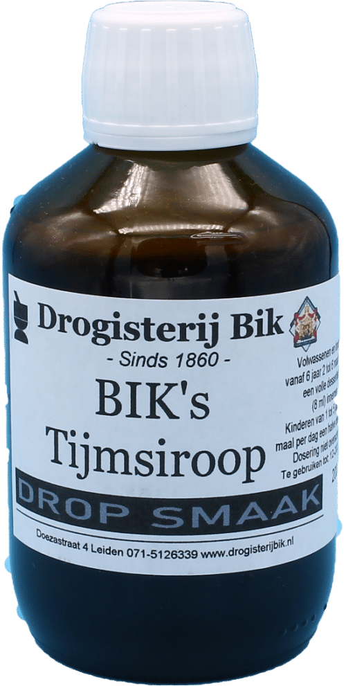 Bik's Tijmsiroop met dropsmaak 200 ml