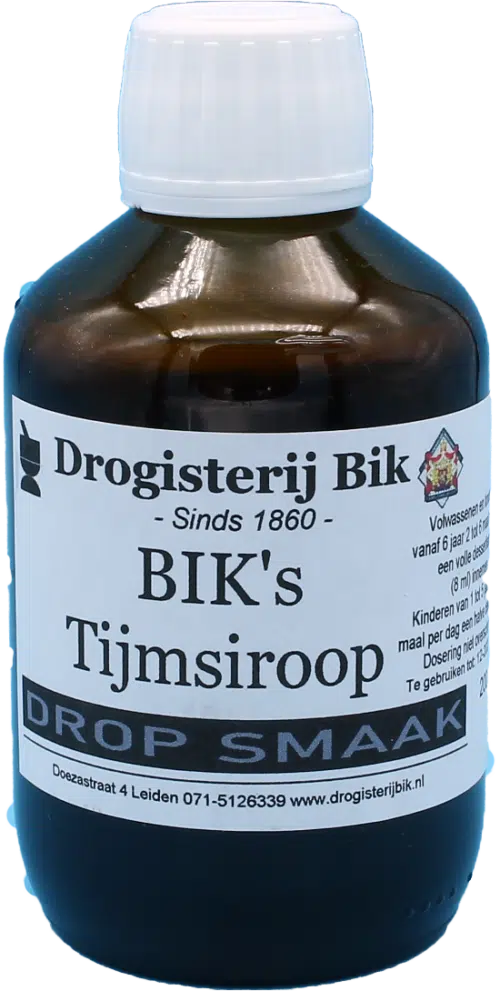Bik's Tijmsiroop met dropsmaak 200 ml
