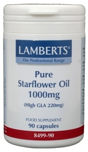 Borageolie 1000 mg (High GLA 220 mg starflower) 90 vegicapsules Lamberts