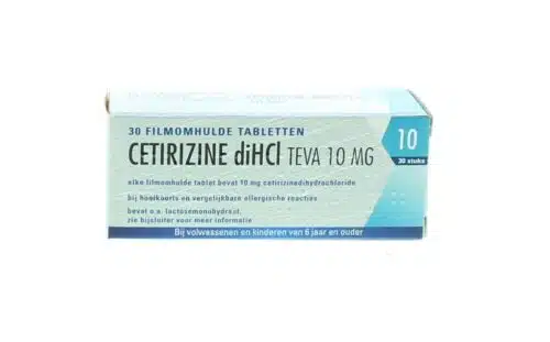 Cetirizine diHCl 10mg 30 tabletten Teva