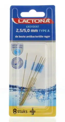 Easydent Type A 2,5 mm / 5 mm 8 stuks Lactona