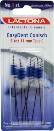 Easydent Type C 6 mm / 11 mm 8 stuks Lactona