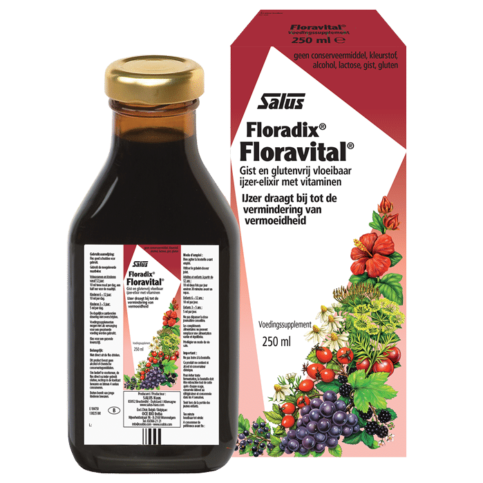 Floradix ijzer elixer 250 ml Salus