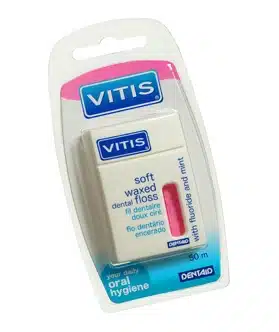 Floss soft waxed expanding fluor roze 50 meter 1 stuk Vitis