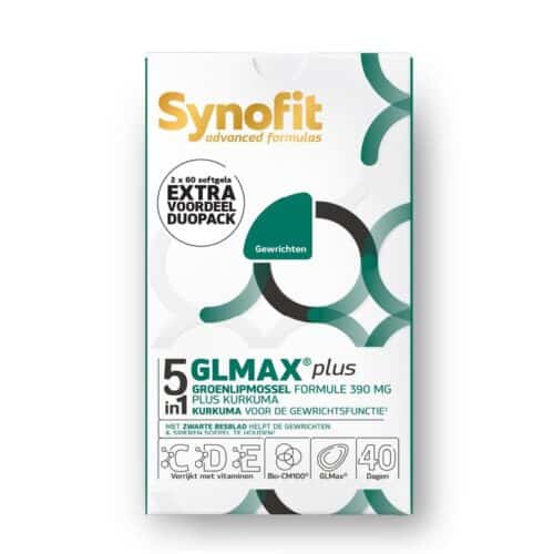 GLMAX 5 IN 1 groenlipmossel plus 120 softgels Synofit