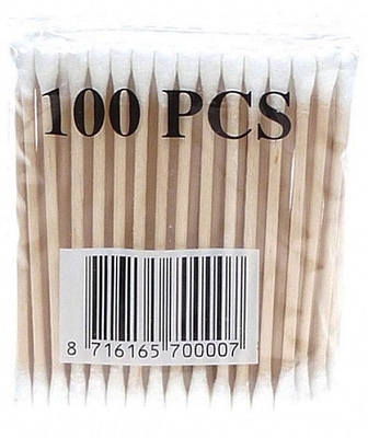 Houten Wattenstokjes 100 stuks zakje