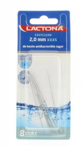 Interdental cleaners XXXS 2 mm Zilver 8 stuks Lactona