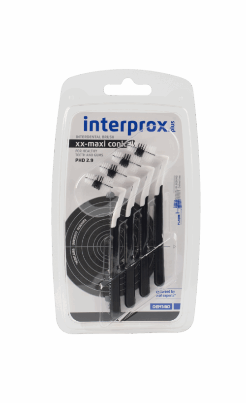 Interprox plus XX-maxi 6.0-11.0mm (zwart) 4 stuks