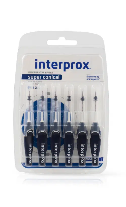 Interprox ragers Super Conical 2.0 mm donker blauw 6 stuks