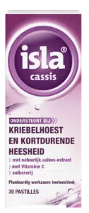 Isla cassis 30 keelpastilles
