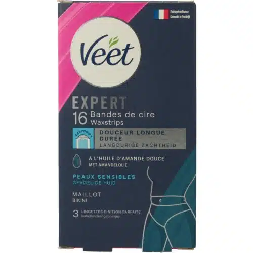 Koude wasstrips bikini oksel 2 x 8 stuks Veet