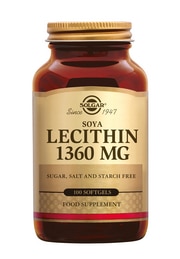 Lecithin 1360 mg 100 softgels Solgar