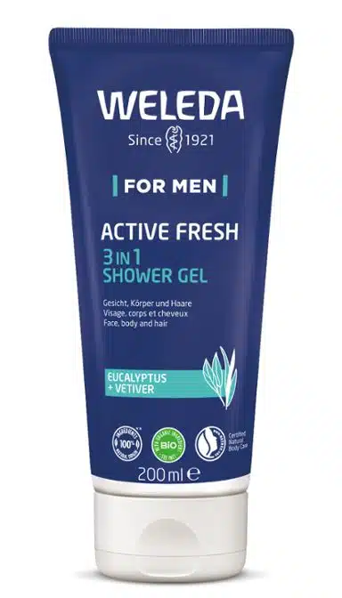 Men active fresh 3-in-1 douchegel 200 ml Weleda