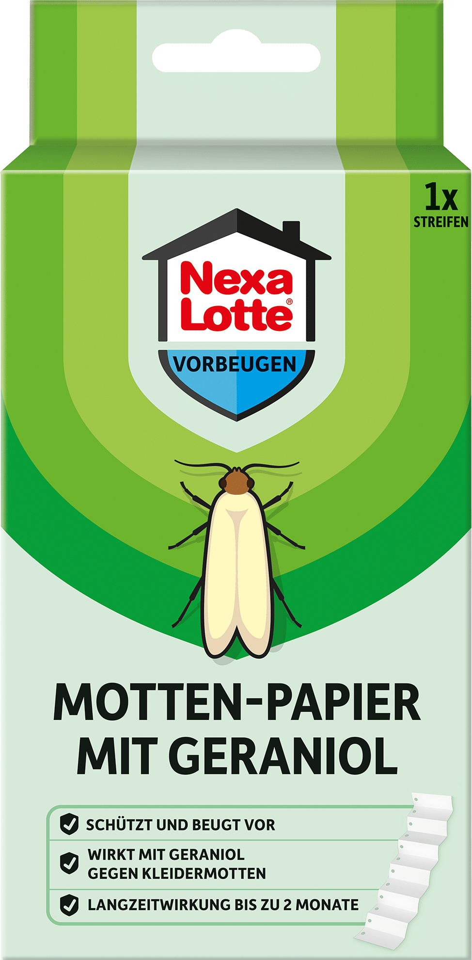 Mottenpapier mer Geraniol 1 stuk Nexa Lotte