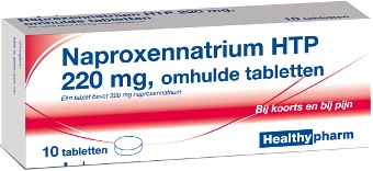 Naproxennatrium 220 mg 10 tabletten Healthypharm