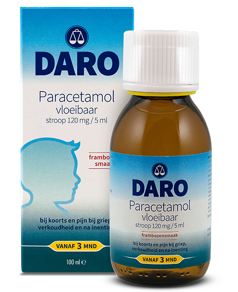 Paracetamol vloeibaar 100 ml Daro