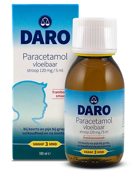 Paracetamol vloeibaar 100 ml Daro