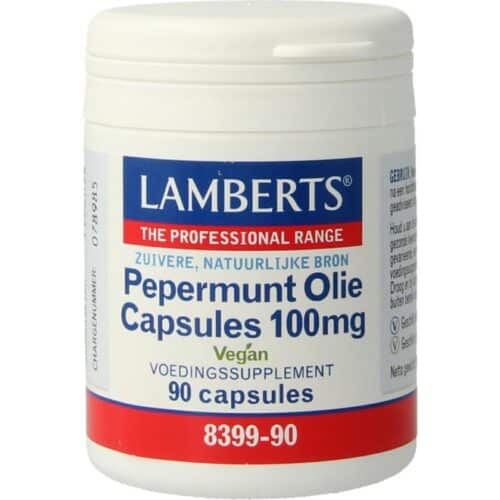 Pepermuntolie 100 mg 90 capsules Lamberts