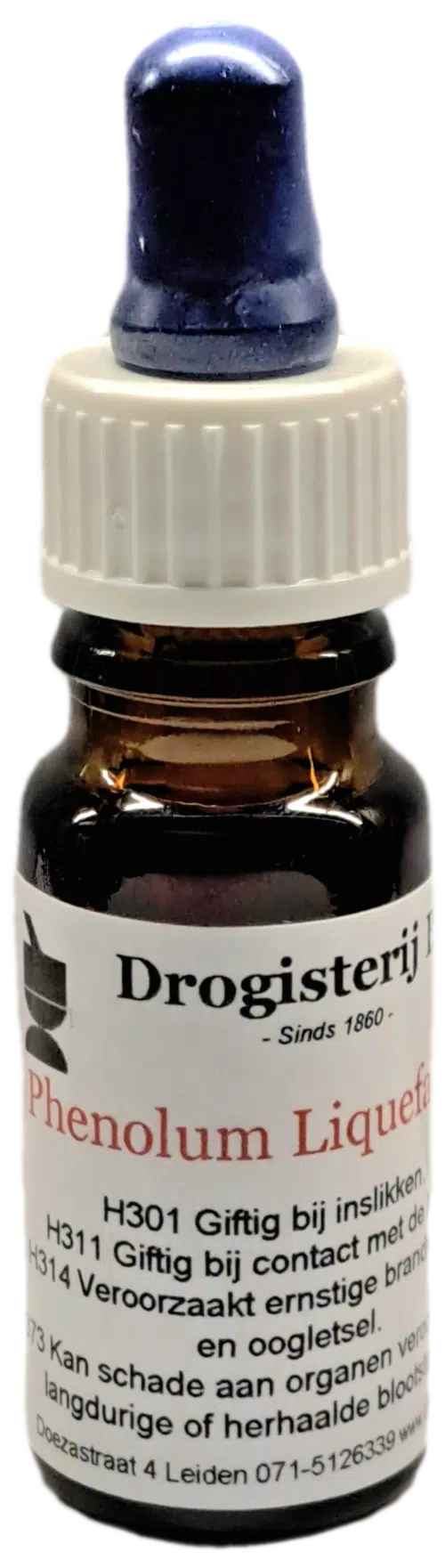 Phenolum liquefactum (carbolzuur) ( C6H5OH ) 10 ml (donker)