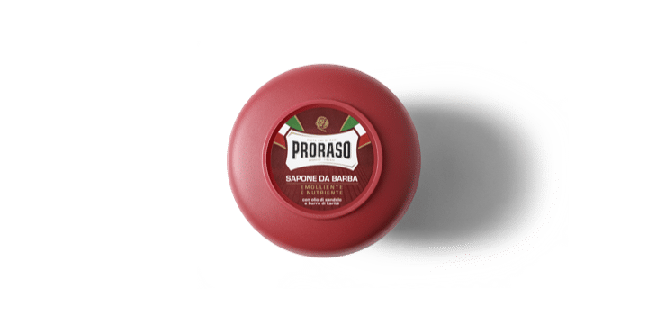 Scheerzeep met Sandelwood & Shea Olie 150 ml (Rood) Proraso