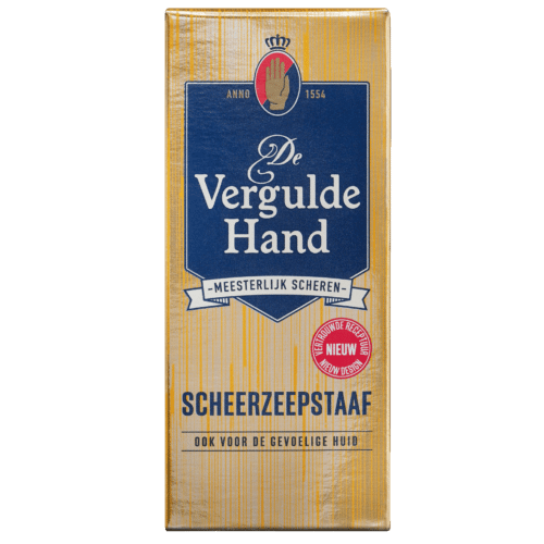 Scheerzeep staaf 75 gram Vergulde hand