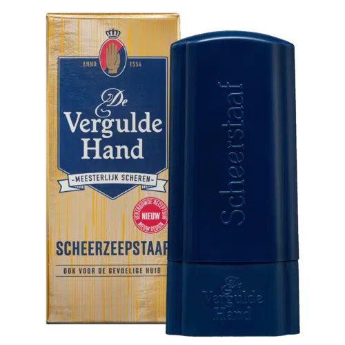 Scheerzeep staaf 75 gram Vergulde hand