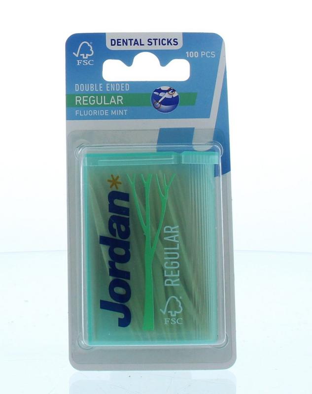 Tandenstoker regular mint 100 stuks Jordan