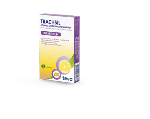 Trachsil honing & citroen 24 zuigtabletten Teva