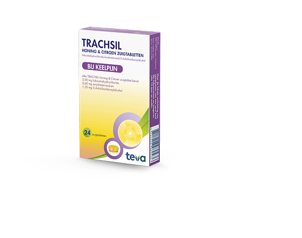 Trachsil honing & citroen 24 zuigtabletten Teva