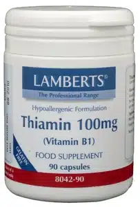 Vitamine B1 100 mg (thiamine) 90 vegicapsules Lamberts