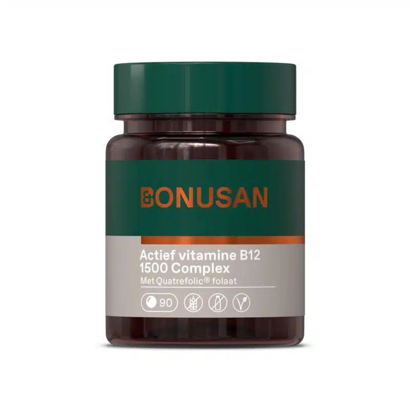 Vitamine B12 1500 complex actief 90 tabletten Bonusan