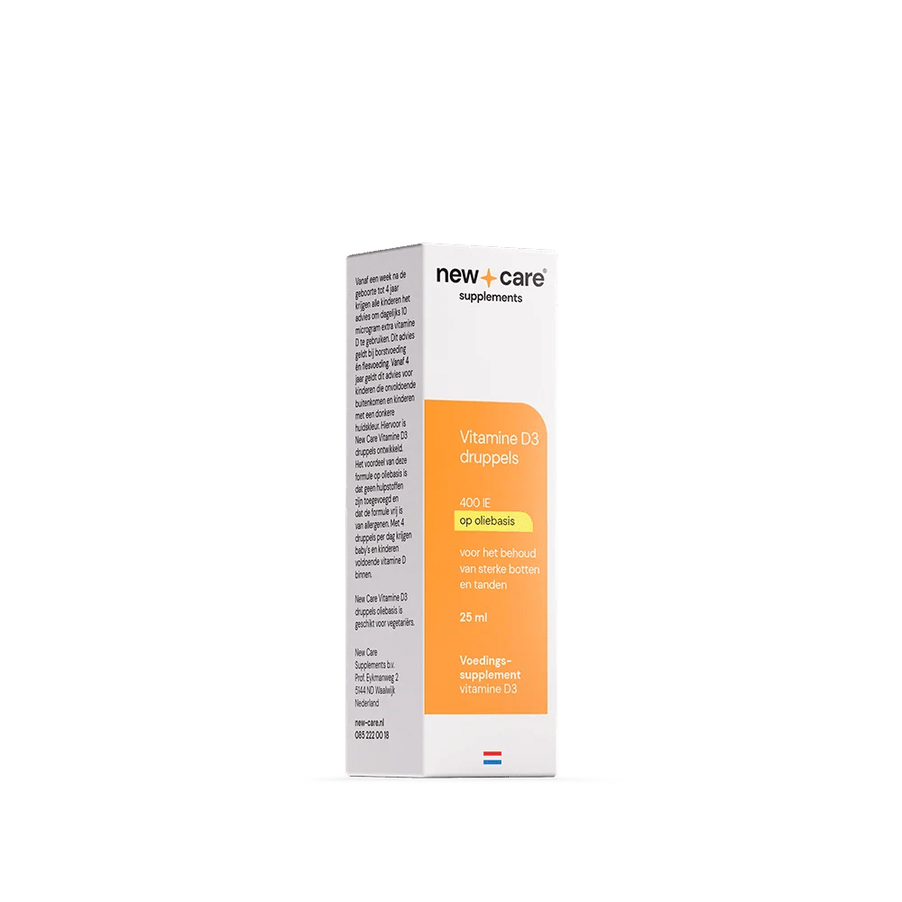 Vitamine D3 druppels oliebasis 25 ml New Care