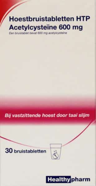 Acetylcysteine 600 mg 30 bruistabletten Healthypharm