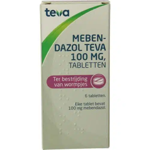 Mebendazol / wormkuur 6 tabletten Teva