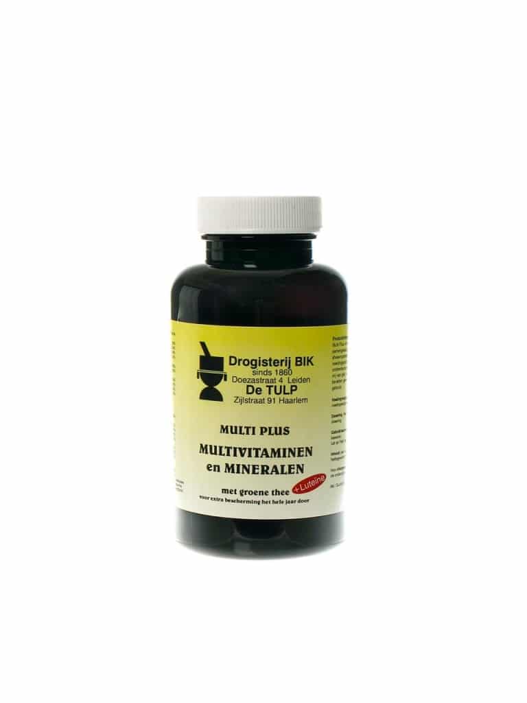 Multi plus multivitaminen & mineralen + Luteine 100 tabletten Bik-Bik