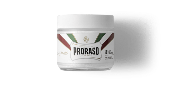 Preshave crème met Groene thee & Haver 100 ml (wit) Proraso