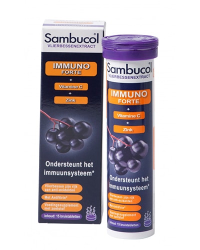 Sambucol immuno forte 15 bruistabletten TS