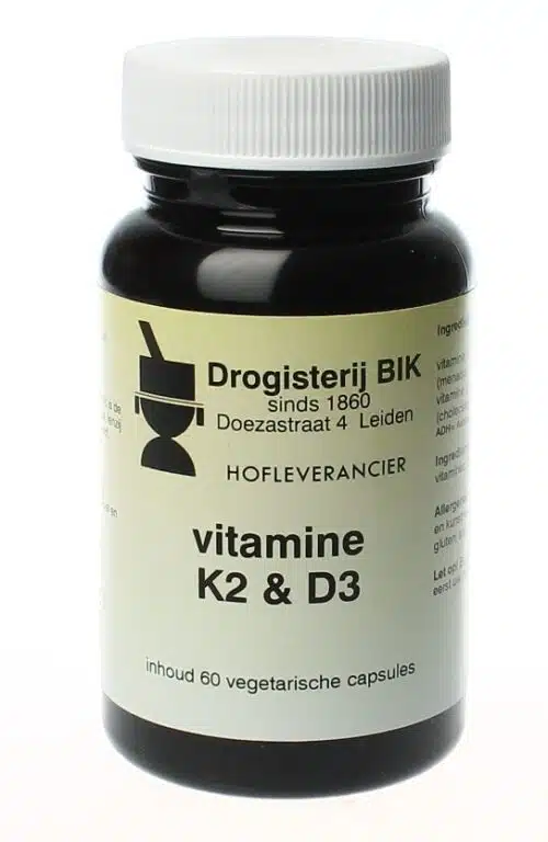 Vit K2 (menaquinon-7) + D3 60 capsules drog Bik