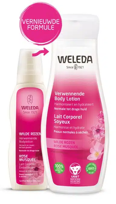 Wilde rozen verwennende bodylotion 200 ml Weleda