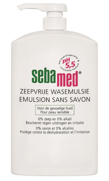 Zeepvrije wasemulsie 1000 ml pomp Sebamed